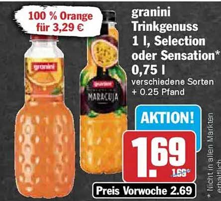 granini Trinkgenuss 1 L, Selection oder Sensation
