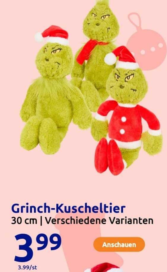 Grinch-Kuscheltier 30 cm | Verschiedene Varianten