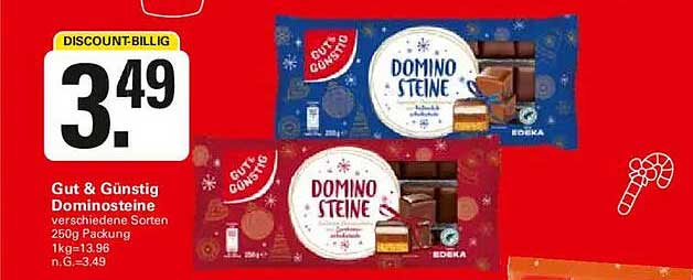 Gut & Günstig Dominosteine 250g Packung