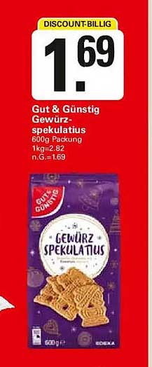 Gut & Günstig Gewürzspekulatius 600g