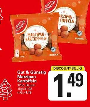 Gut & Günstig Marzipan Kartoffeln 125g