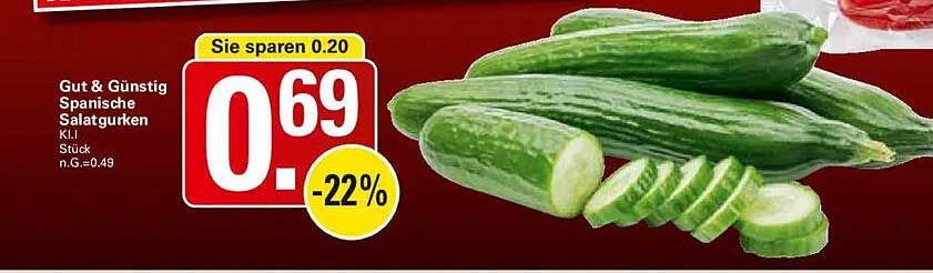Gut & Günstig Spanische Salatgurken K.I.