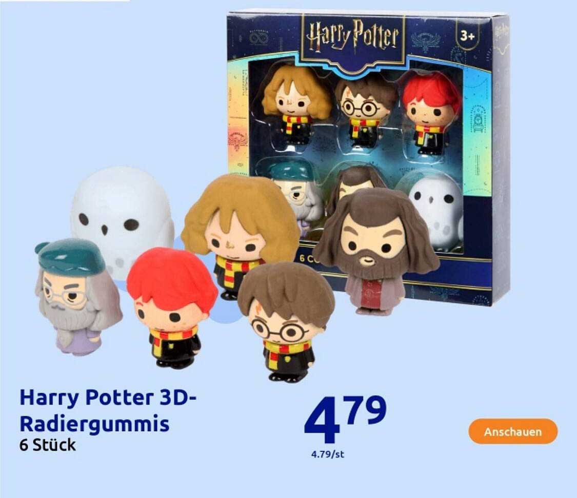Harry Potter 3D-Radiergummis 6 Stück
