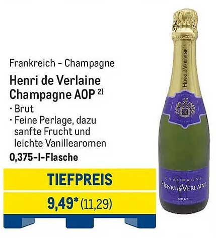 Henri de Verlaine Champagne AOP - Brut