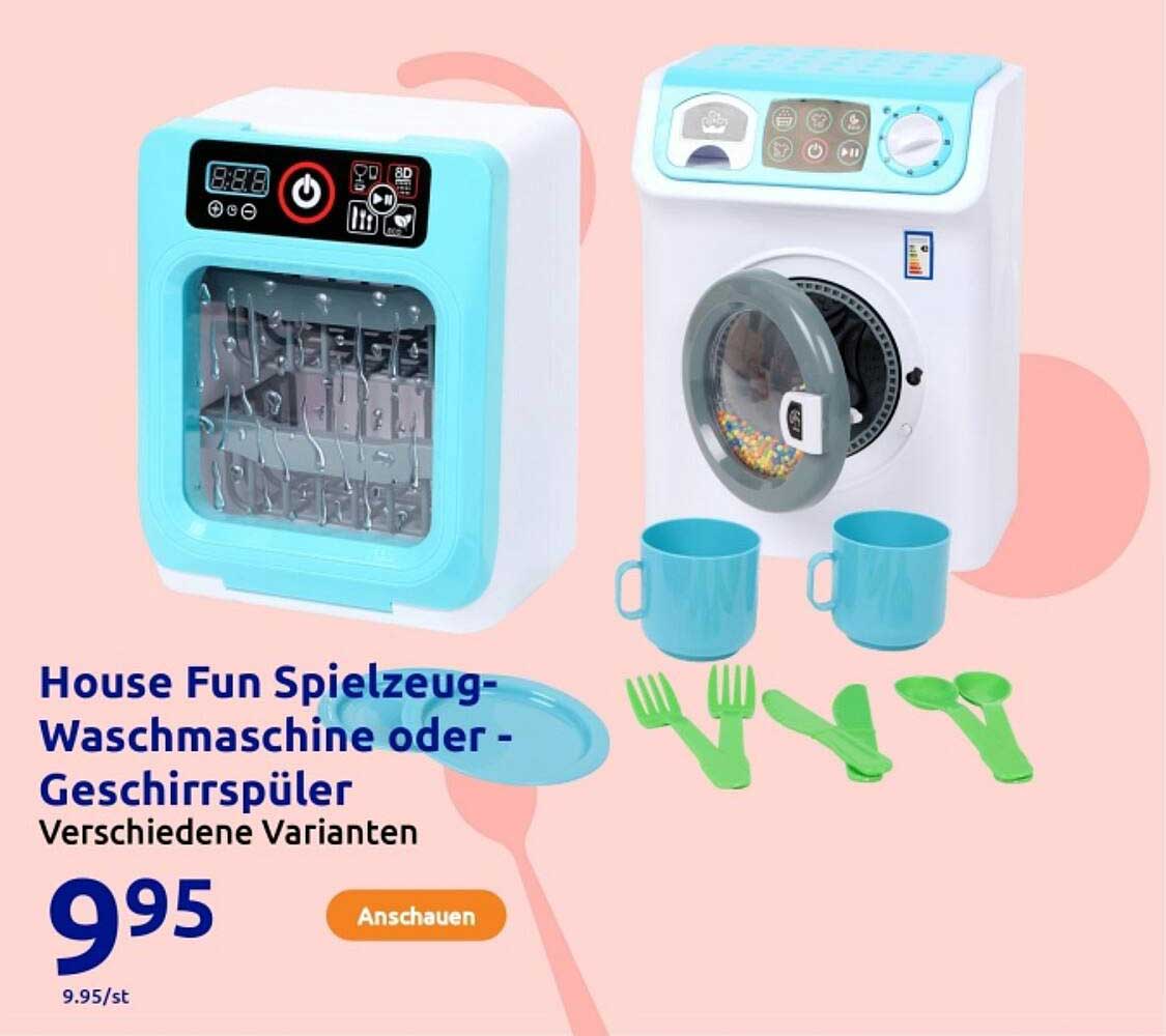 House Fun Spielzeug-Waschmaschine oder -Geschirrspüler