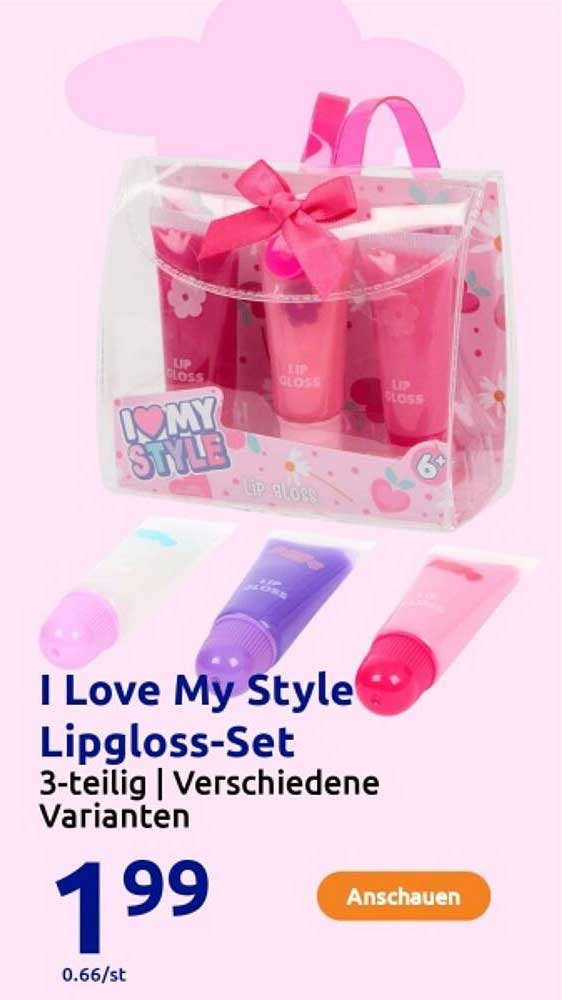 I Love My Style Lipgloss-Set 3-teilig | Verschiedene Varianten