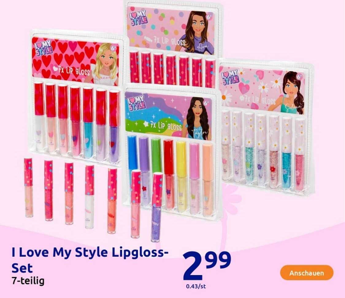 I Love My Style Lipgloss-Set - 7-teilig