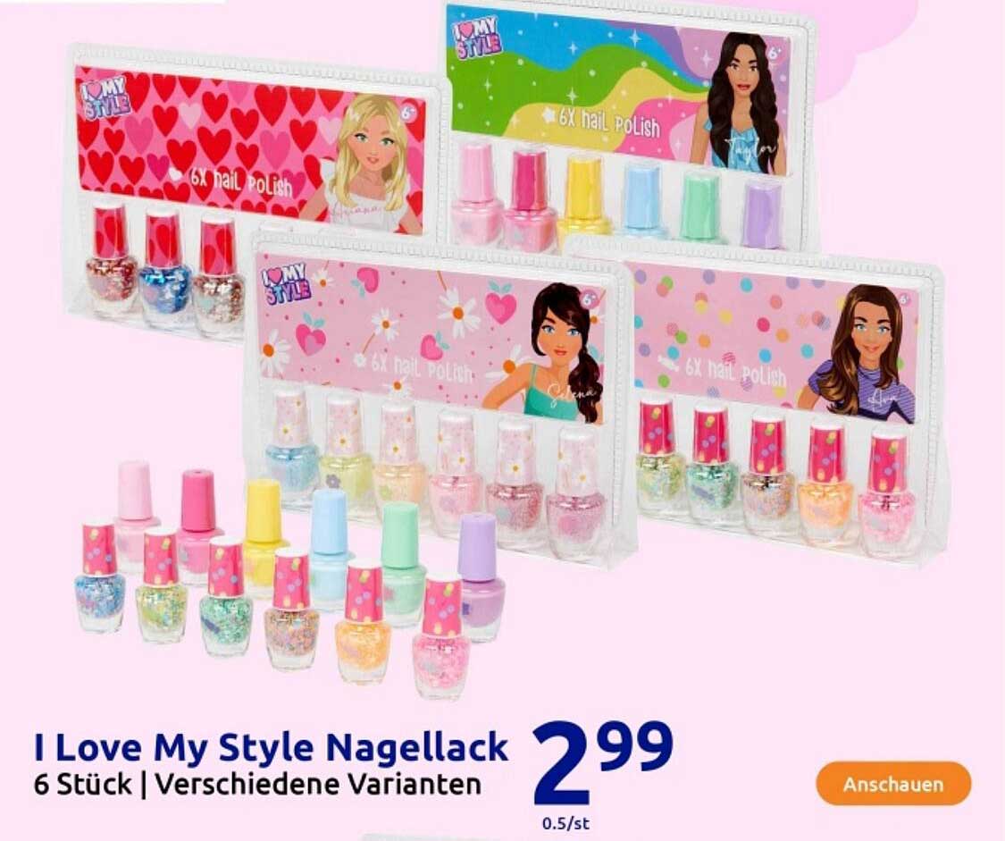 I Love My Style Nagellack 6 Stück | Verschiedene Varianten