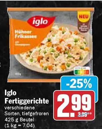 Iglo Fertiggerichte Hühner Frikassee 425 g