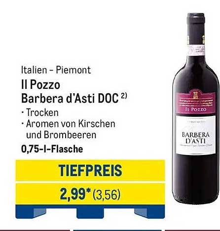 Il Pozzo Barbera d'Asti DOC - 0,75 l-Flasche