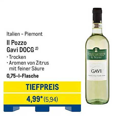 Il Pozzo Gavi DOCG - 0,75 l Flasche