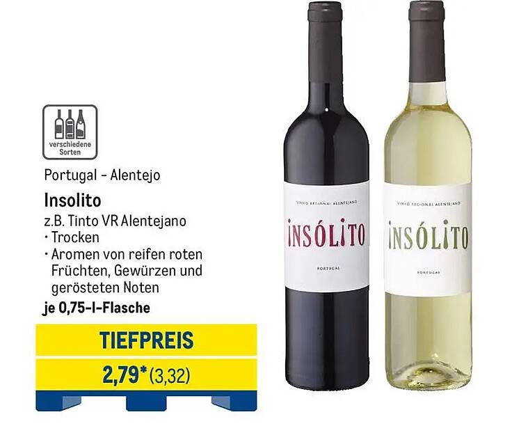 Insolito - Tinto VR Alentejano - 0,75 l-Flasche