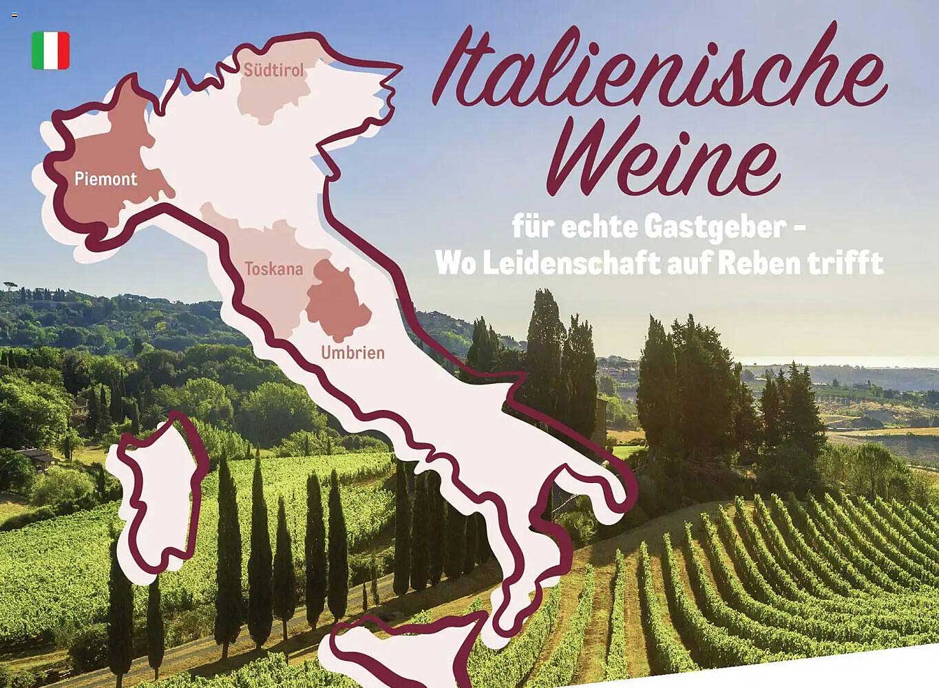 Italienische Weine – für echte Gastgeber