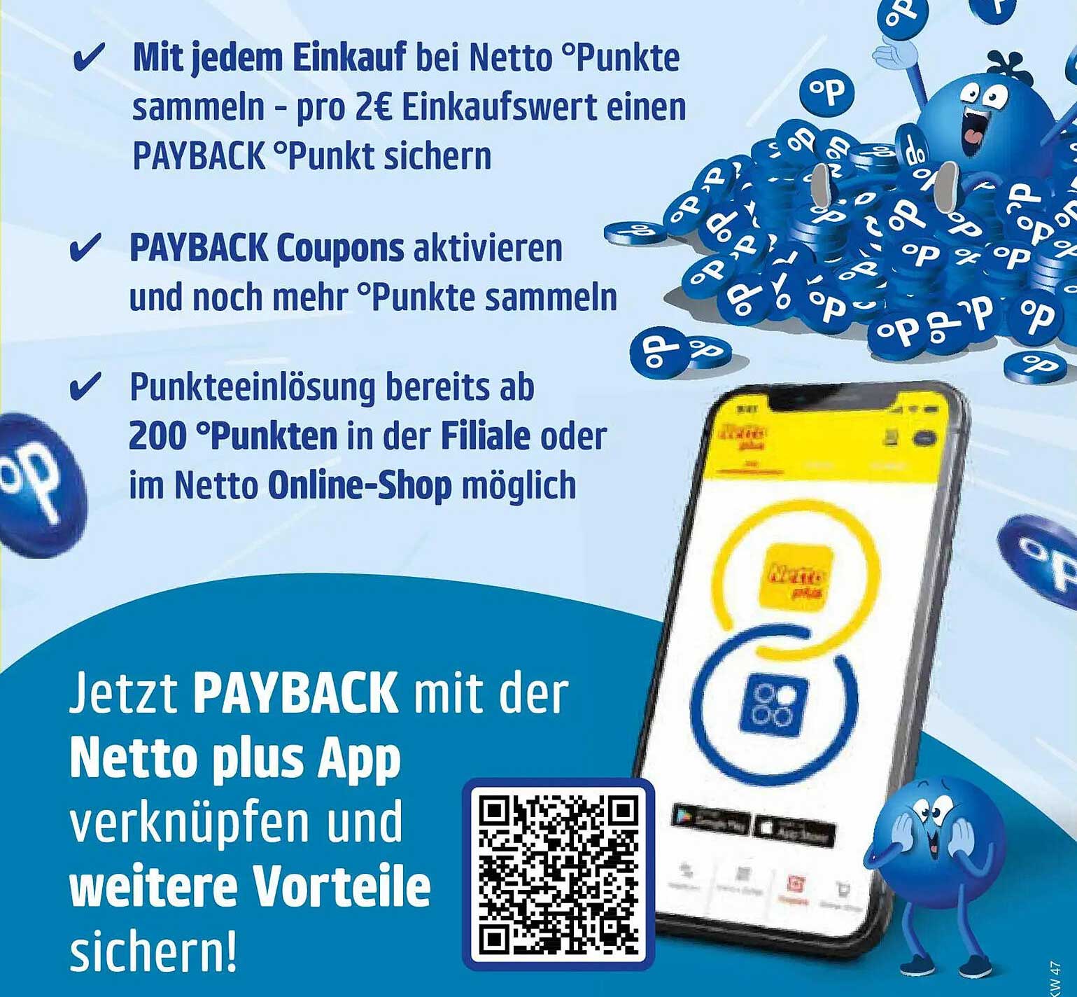 Jetzt PAYBACK mit der Netto plus App verknüpfen und weitere Vorteile sichern!