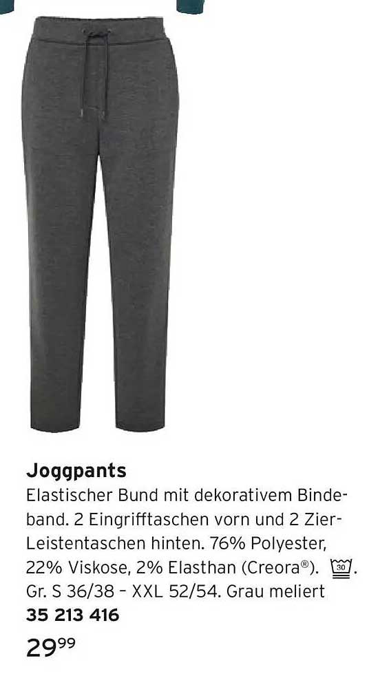 Jogginghose mit elastischem Bund und dekorativem Bindeband