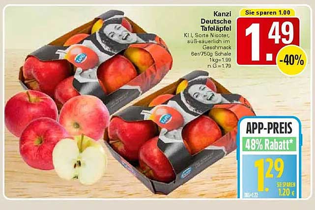 Kanzi Deutsche Tafeläpfel 750g