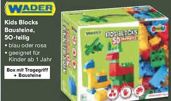 Kids Blocks Bausteine, 50-teilig