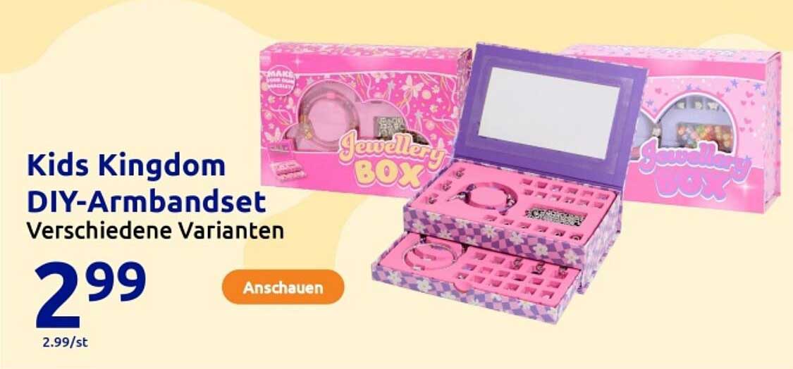 Kids Kingdom DIY-Armbandset – Verschiedene Varianten