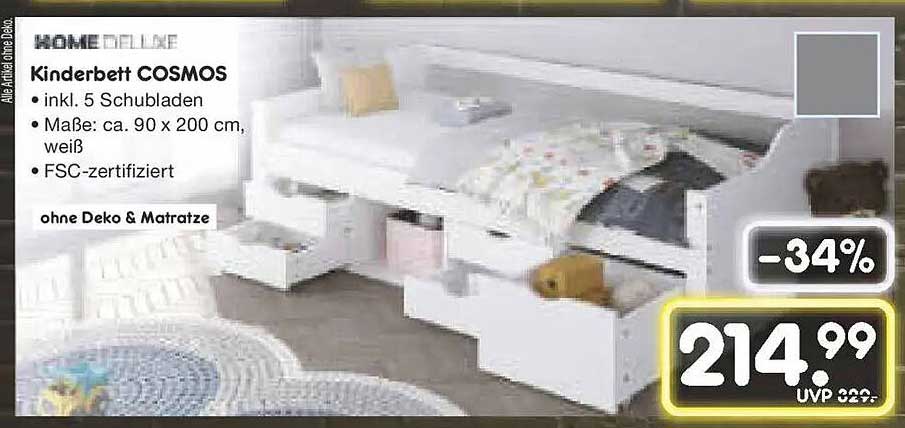 Kinderbett COSMOS inkl. 5 Schubladen