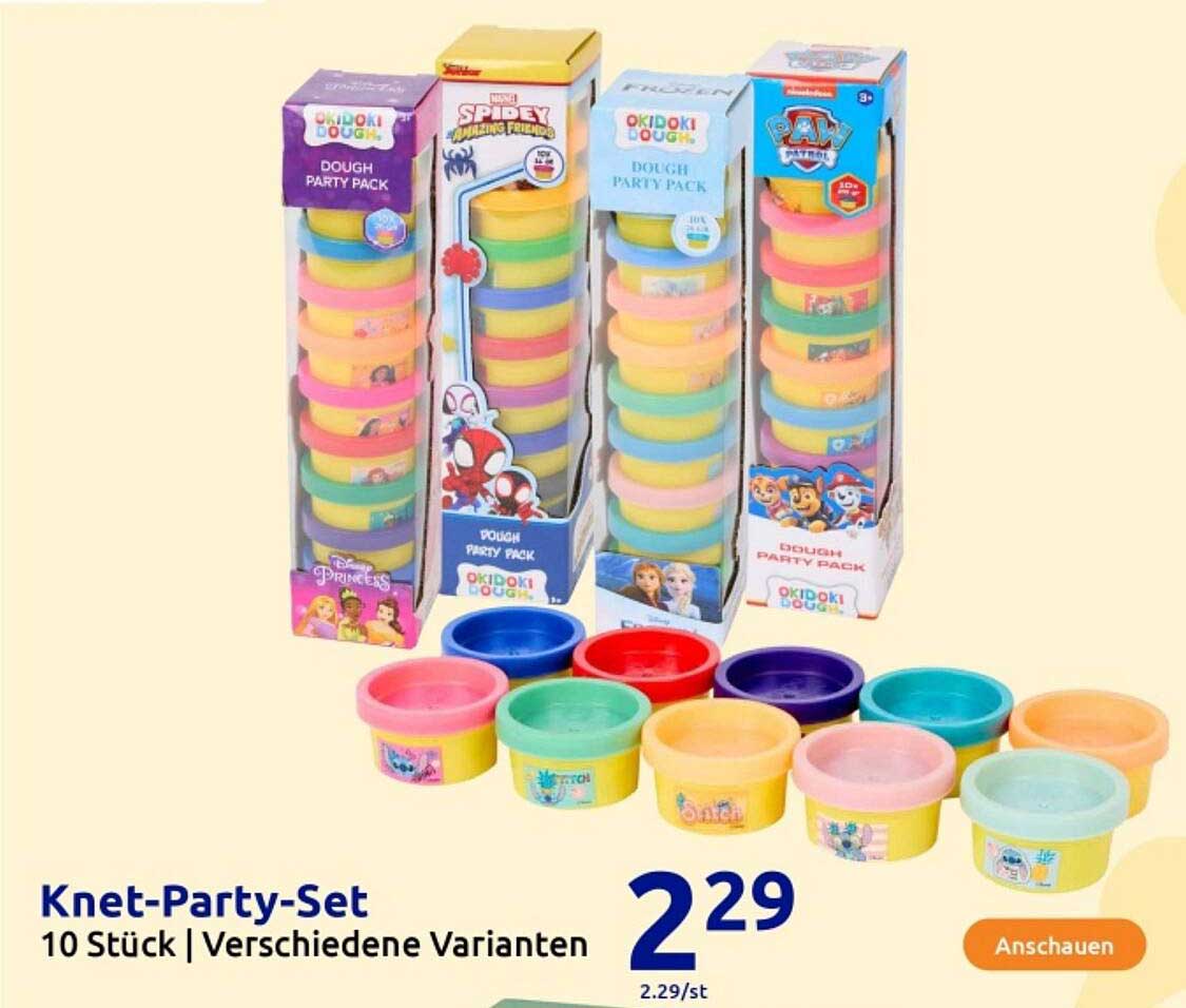 Knet-Party-Set - 10 Stück | Verschiedene Varianten