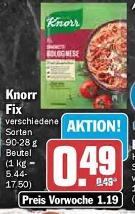 Knorr Fix - verschiedene Sorten 90-28 g Beutel