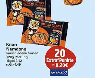 Knorr Namdong verschiedene Sorten 120g Packung