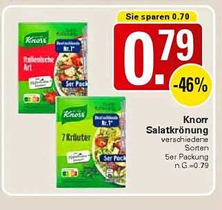 Knorr Salatkrönung verschiedene Sorten 5er Packung