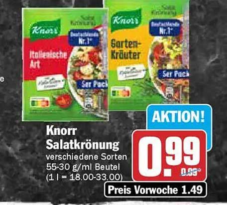 Knorr Salatkrönung verschiedene Sorten