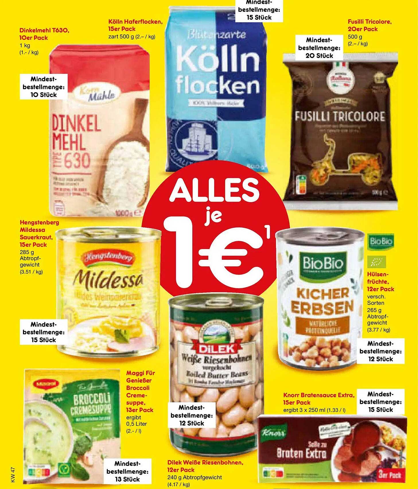 Kölln Haferflocken, 15er Pack