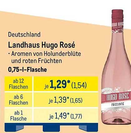 Landhaus Hugo Rosé - Aromabomben aus Holunderblüte und roten Früchten