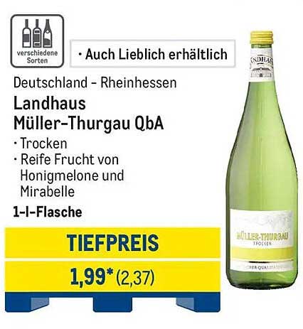 Landhaus Müller-Thurgau QbA - Trocken