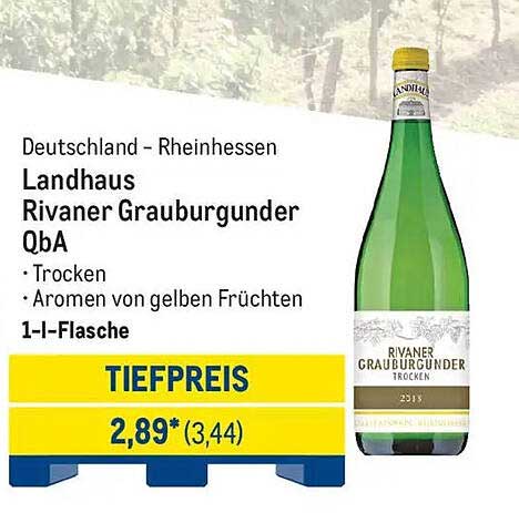 Landhaus Rivaner Grauburgunder QbA - Trocken