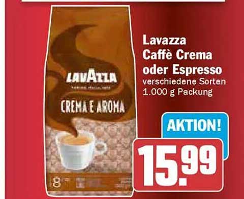 Lavazza Caffè Crema oder Espresso – verschiedene Sorten 1.000 g Packung