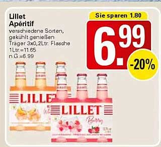 Lillet Apéritif - Verschiedene Sorten, gekühlt genießen