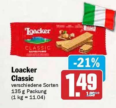 Loacker Classic 135 g - verschiedene Sorten