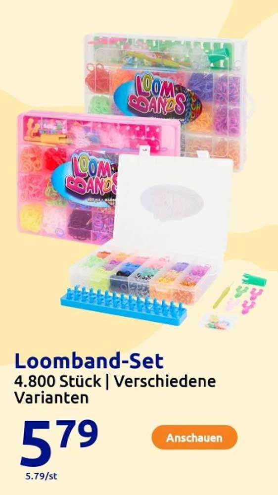 Loomband-Set 4.800 Stück | Verschiedene Varianten