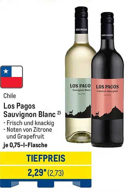 Los Pagos Sauvignon Blanc 0,75 l - Frisch und knackig