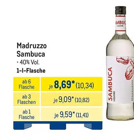 Madruzzo Sambuca - 40% Vol. 1-Liter-Flasche