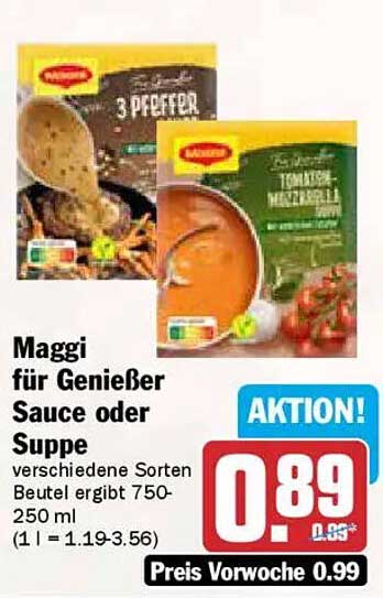 Maggi für Genießer Sauce oder Suppe