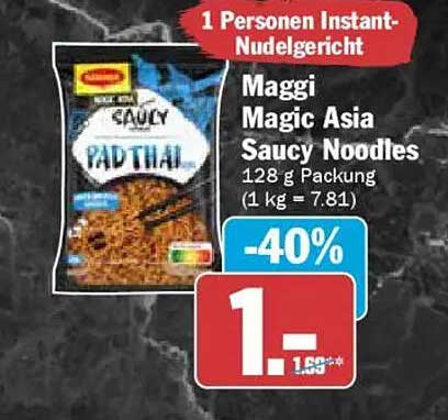 Maggi Magic Asia Saucy Noodles Pad Thai 128 g