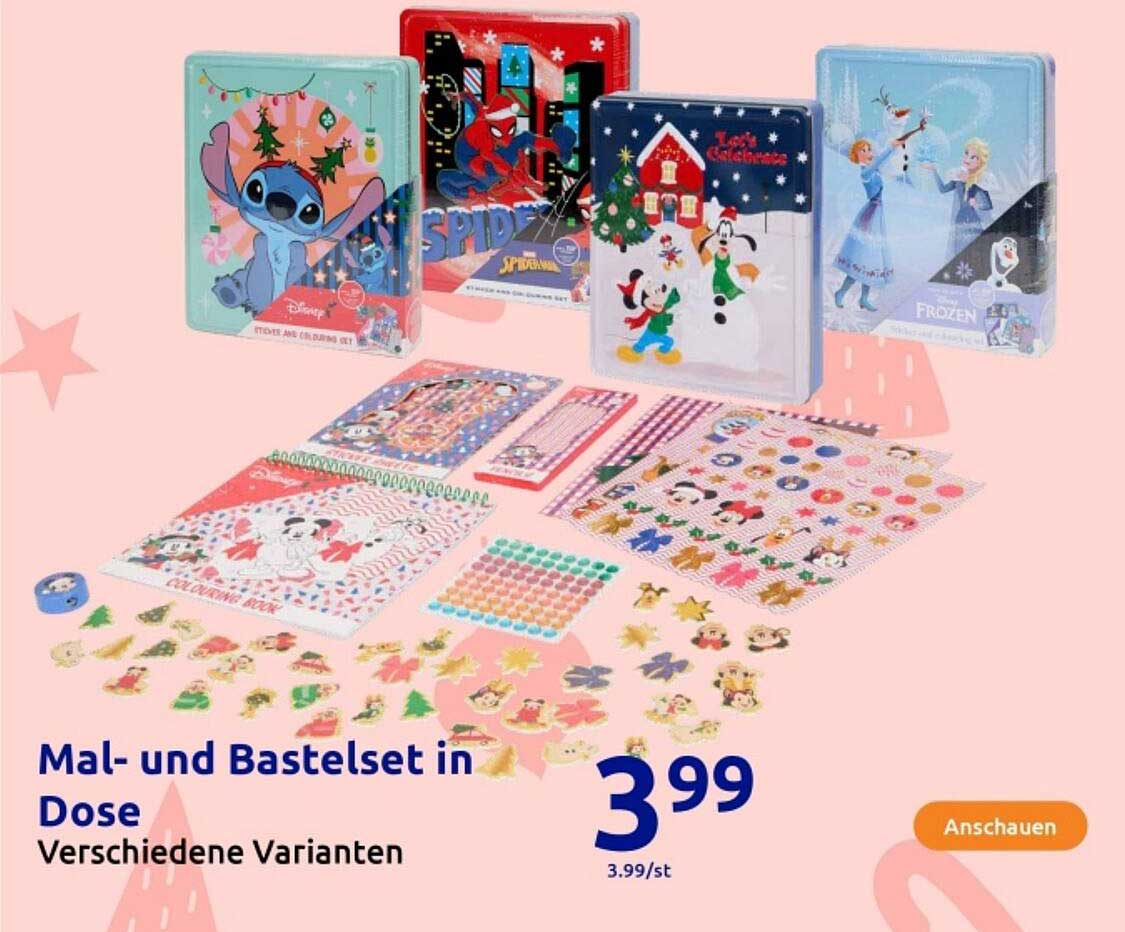 Mal- und Bastelset in Dose - Verschiedene Varianten