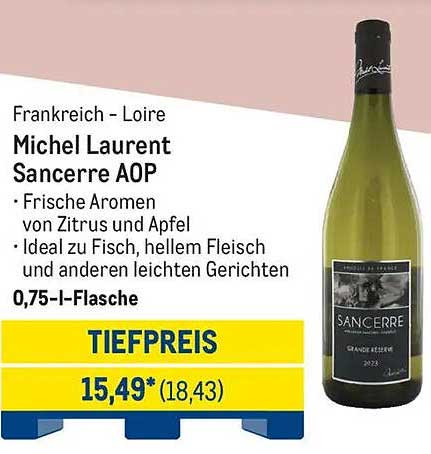 Michel Laurent Sancerre AOP 0,75 l-Flasche
