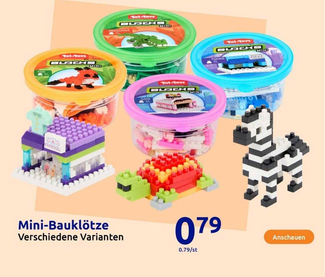 Mini-Bauklötze - Verschiedene Varianten