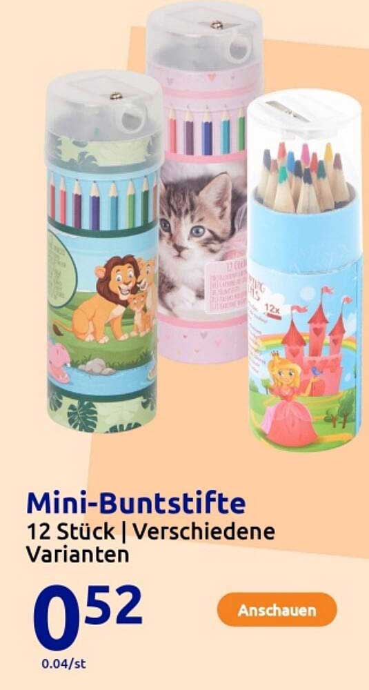 Mini-Buntstifte 12 Stück | Verschiedene Varianten