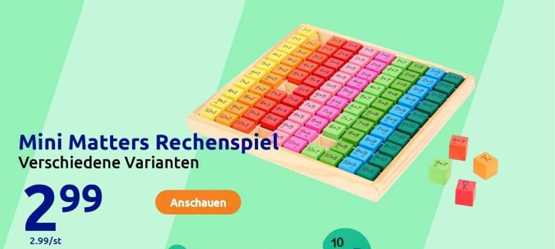 Mini Matters Rechenspiel - Verschiedene Varianten