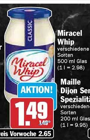 Miracel Whip - verschiedene Sorten