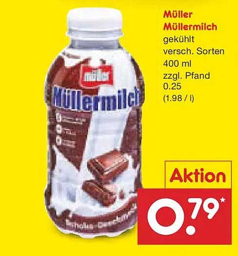 Müller Müllermilch gekühlt, 400 ml