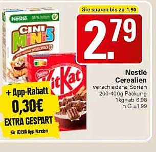 Nestlé Cerealien verschiedene Sorten 200-400g Packung
