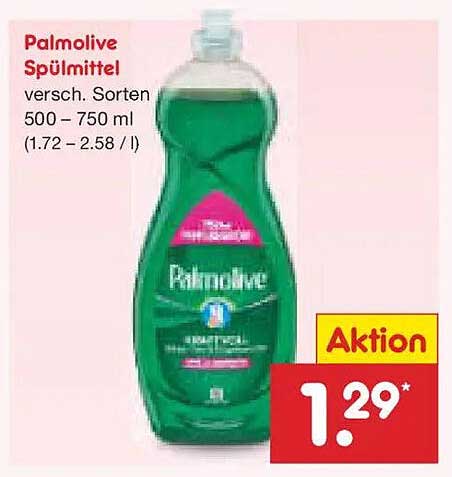 Palmolive Spülmittel (versch. Sorten, 500 - 750 ml)