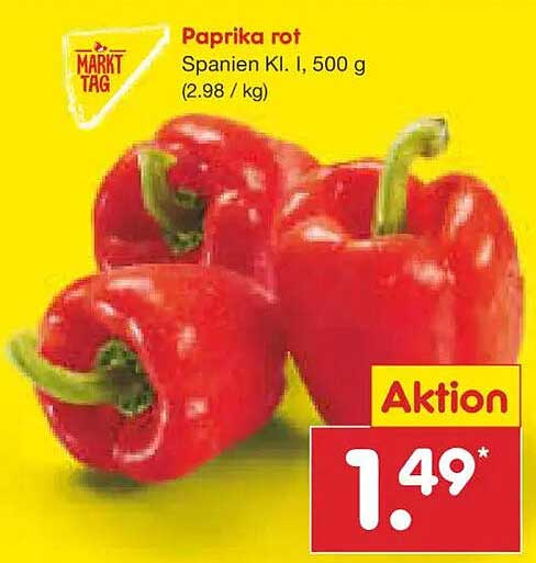 Paprika rot Spanien Kl. I, 500 g